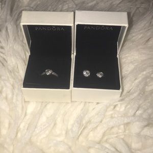 Pandora ring and earring set
